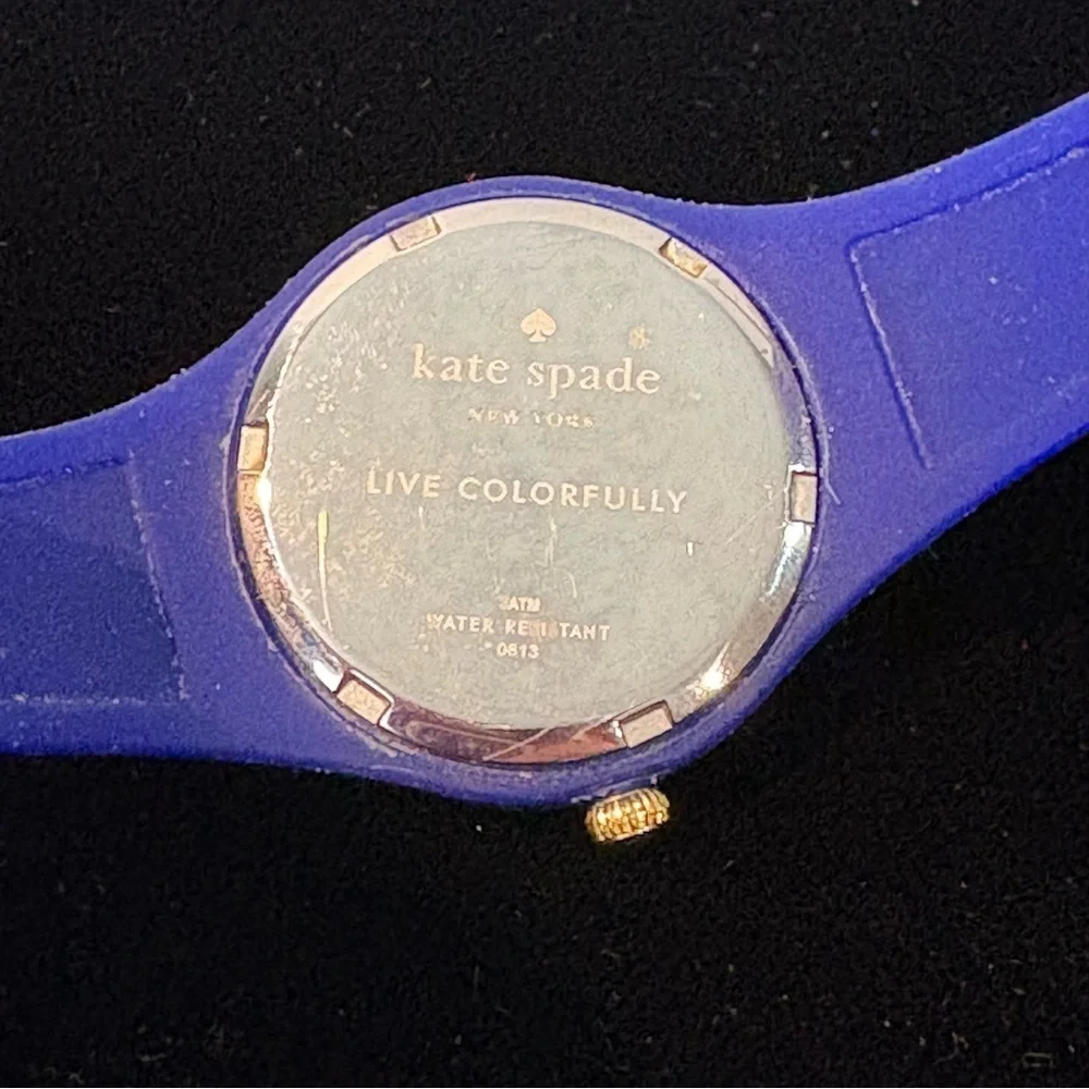 Kate Spade Rumsey Blue Green Silicone Watch Working